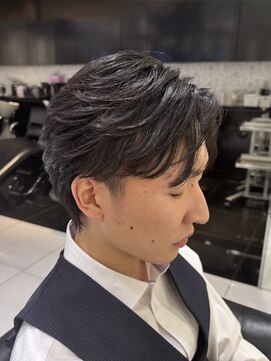 エアー 銀座タワー(AIR) メンズカット/黒髪/フェザーパーマ/ツーブロック