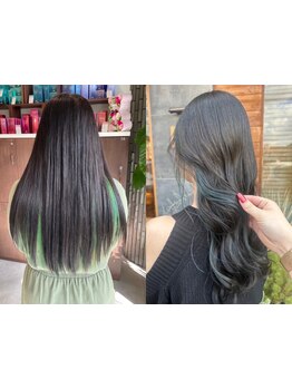 <イルミナカラー取扱>最旬デザインカラーから明るく染まる白髪染めも◎[越谷/髪質改善/縮毛矯正/学割U24]