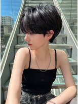 ロンドプロフィール 浦和(Lond profil)&nbsp;大人可愛い20代30代40代黒髪前下がりショートボブ丸みショート◎