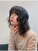ウルフパーマ/くせ毛風パーマ/レイヤーパーマ/くるくるパーマ