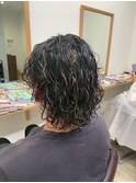 メンズ×波巻きパーマ