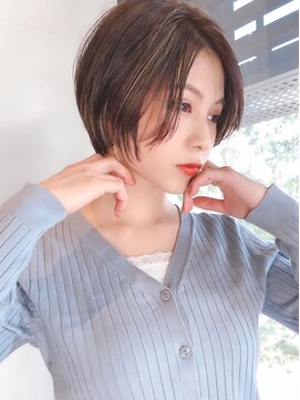 セイドット オモテサンドウ(Say. omotesando) Say.ショートボブレイヤーショートアッシュブロンド暗めカラー