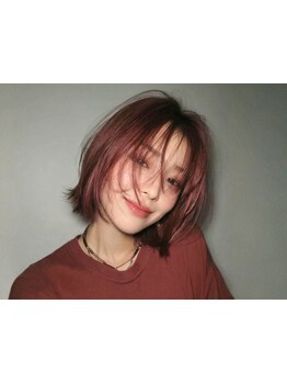 顔周りの美しい似合わせ！[ダブルカラー/前髪カット/インナーカラー/レイヤーカット/ボブ/ハイライト］