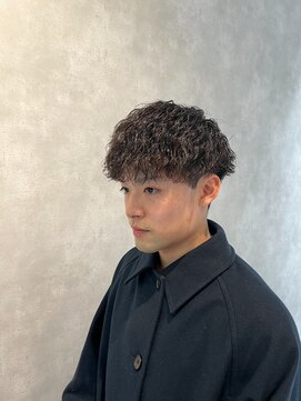 メンズツーブロックメンズパーマシャドウパーマ波巻きツイスパ