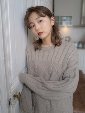 エーバイフー 江坂店(A BY WHO) A BY WHO江坂/センターミディアム/透明感カラー