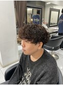 プードルパーマ　波巻きパーマ　波巻きスパイラル　縦落ち　眉毛
