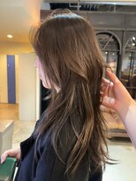 ノラ ヘアーサロン(NORA HAIR SALON)&nbsp;ブリーチなしカラーダブルカラーオリーブブラウンオリーブカラー