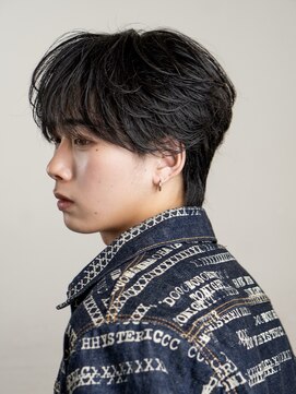 オーシャントーキョーオーバー 渋谷(OCEAN TOKYO OVER) 韓国ヘアニュアンスコンマバングセンターパートフェザーパーマ