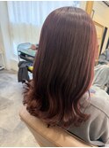 ピンクベージュロング