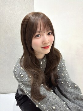 カシュカシュ 表参道(cache cache) ミルクティーベージュアイドル前髪顔周り