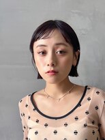 ロンドシエル 横浜(Lond ciel) イメチェン外ハネボブ美髪ワイドバングミディアムレイヤーカット