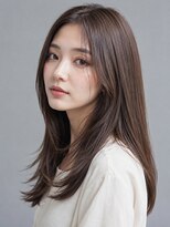 トリニティ(trinity) ブリーチなしダブルカラー 髪質改善 グレージュ レイヤーカット