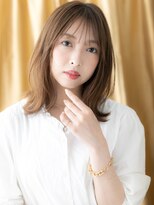 カバーヘア ブリス 志木南口駅前店(COVER HAIR bliss)&nbsp;シアーバングブリーチなしくびれミディアムクラゲヘア20代30代W