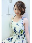 サイド寄せヘアセット
