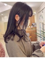 モリオ フロム ロンドン 大宮2号店(morio from London)&nbsp;【なかじま ひびき】ネイビーアッシュミディアム