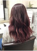 【グラデーション】ピンク系レッドブラウン
