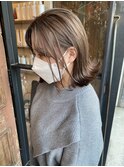 韓国 網紅 インナーカラー イヤリングカラー ハイライト