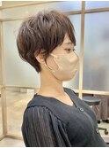 極くびれショート×パーマ