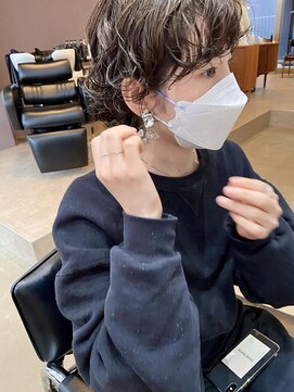 パープル(PURPLE) ショートパーマ☆ウルフパーマ