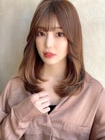 プラチナ(PLATINA) 薄め前髪/レイヤーカット/透け感/くすみカラー/夏カラー/小顔