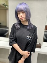 ディア(.eer) 夏おすすめハイトーンカラー/ウルフ×ラベンダーブルー