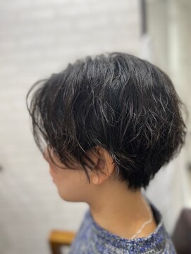 アトリエナガノ(atelier nagano) ショートボブ/ニュアンスカラー/センターパート/ブルージュ