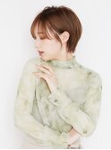 黒髪/グレーベージュ/レイヤーロング/前髪パーマ[新宿駅]