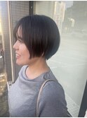 艶髪酸性ストレート×ショートスタイル