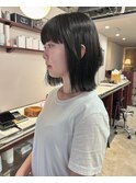 【Look at】20代30代40代ニュアンスボブ透明感ブラック