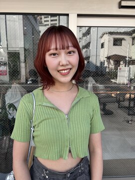 アドア 横浜(ADORE) 【ADORE横浜】レッドオレンジ×ボブ