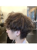 波巻き無造作パーマ