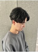 メンズナチュラルセンターパートナチュラルパートニュアンス