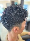 メンズパーマ×30代爽やかベリーショート
