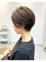 ネイロ 北千住(NeiRo)&nbsp;小顔ショートボブカラー大人ショートボブひし形ショートカット