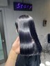 カット+ストレートパーマ(縮毛矯正)+炭酸泉Spa【￥13750】