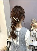 ゆるっと感がかわいい*人気のあみおろしアレンジ/お呼ばれ