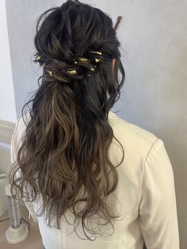 リンク(Link) ヘアセット/ヘアアレンジ/ハーフアップ/お呼ばれヘア/ロング