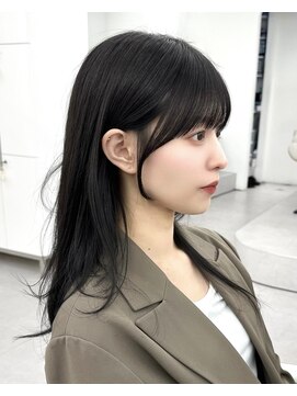 アマトウキョウ アユンチェ(AMA TOKYO×AYUNCHE) 前髪顔まわり韓国ヘアレイヤーカットサイドバンク2wayバンク韓国