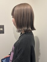 ガーランドウメダ(Garland umeda)&nbsp;ぱつっとボブ×デザインカラー　担当　Otoha  7302