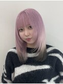 ★ブリーチカラーハイトーンカラーラベンダーピンクベージュ30代