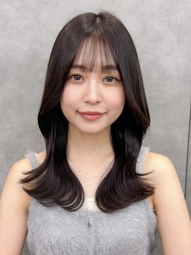 ロンド ブランシュ 錦糸町北口(Lond blanche) オリーブグレー/韓国レイヤーカット/マロンベージュ/黒髪/小顔