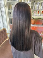 ヘアーズファイン(hair's fine)&nbsp;冬艶ストレート髪質改善◎透明感グレージュ