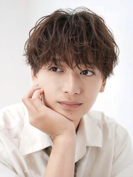 オーシャントーキョーウエスト 心斎橋 (OCEAN TOKYO WEST) シャドウパーマシースルーラウンドマッシュ波巻きパーマウルフ