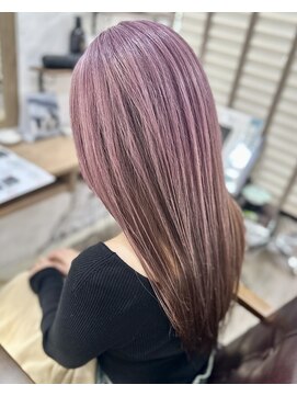 ラウラアンドロー(LAURA&RO) ダブルカラー/ケアブリーチ/インナーカラー/ベージュ【塚口】