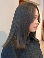 ロティー 天神(loty)&nbsp;ブリーチ ダブルカラー オリーブグレー 透明感カラー 赤み消し