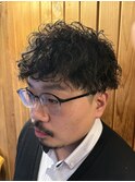 メンズ無造作カール/ツイストスパイラル/波巻きパーマ