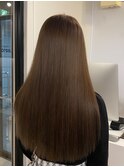 艶感ロング×モカベージュ