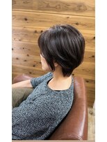 リーク(LEEK)&nbsp;ショートボブ◎白髪染めを使わない白髪ぼかし