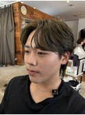 韓国風毛流れセンターパート