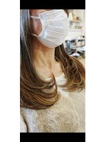 グランジ 北山田店(GLUNGE)&nbsp;38mmで作る大人ワンカールレイヤーはハイライトと共に